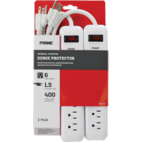 Surge Protector 2-Pack, 6 Outlets, 400 J, 1875 W, 1.5' Cord XJ247 | Stewart Safety Service Ltd.