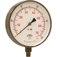 Contractor Pressure Gauge, 4-1/2" , 0 - 100 psi, Bottom Mount, Analogue YB900 | Stewart Safety Service Ltd.